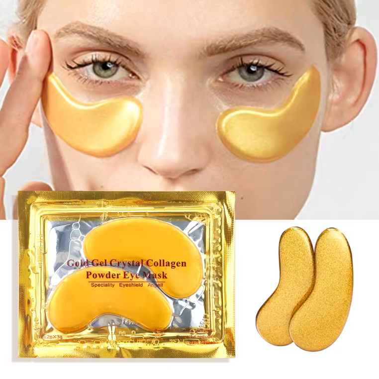 Patchs Yeux Hydrogel Collagène Or – Anti-Cernes &amp; Anti-Rides
