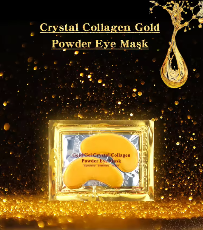 Patchs Yeux Hydrogel Collagène Or – Anti-Cernes &amp; Anti-Rides