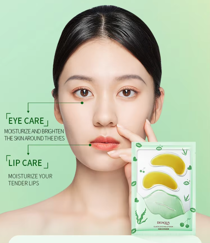 Kit Masques Lèvres &amp; Yeux BIOAQUA – Hydratation &amp; Anti-Rides