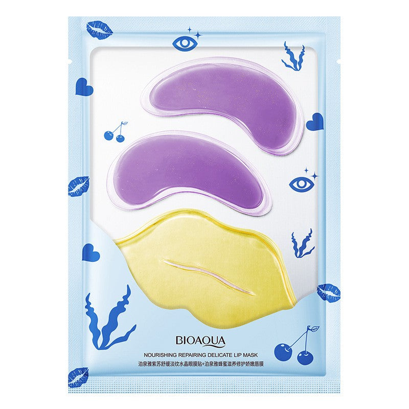 Kit Masques Lèvres &amp; Yeux BIOAQUA – Hydratation &amp; Anti-Rides