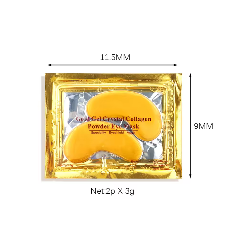 Patchs Yeux Hydrogel Collagène Or – Anti-Cernes &amp; Anti-Rides