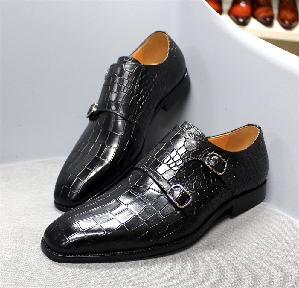 Chaussures Homme Luxe en Cuir Véritable – Élégance &amp; Confort Premium