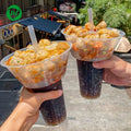 🧋 Gobelet Jetable 2-en-1 Personnalisé – Boba, Snacks &amp; Boissons ✨ Description