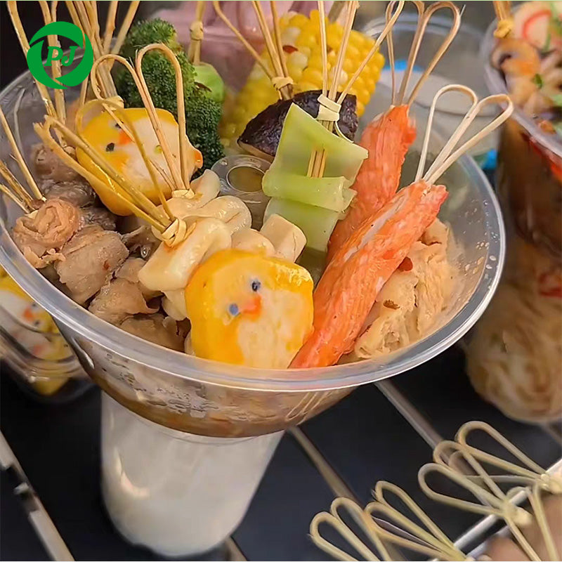 🧋 Gobelet Jetable 2-en-1 Personnalisé – Boba, Snacks &amp; Boissons ✨ Description