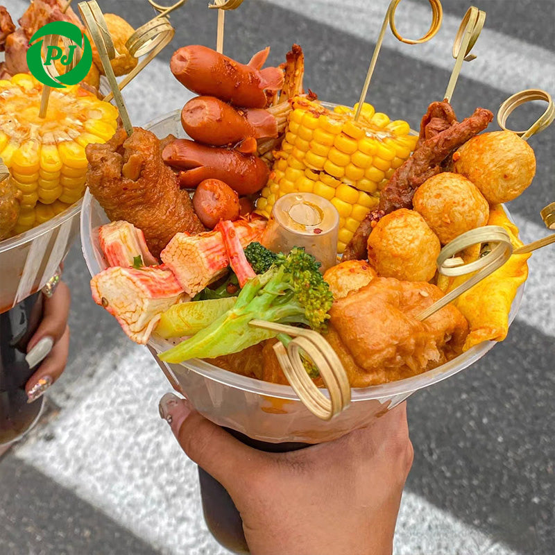 🧋 Gobelet Jetable 2-en-1 Personnalisé – Boba, Snacks &amp; Boissons ✨ Description