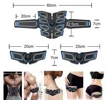 Ceinture EMS Fitness Trainer – Tonifiez vos abdos et muscles à la maison (Unisexe)