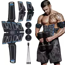 Ceinture EMS Fitness Trainer – Tonifiez vos abdos et muscles à la maison (Unisexe)